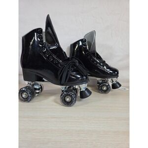Skate Gear Black Glittery Roller Skates for Women Size 7